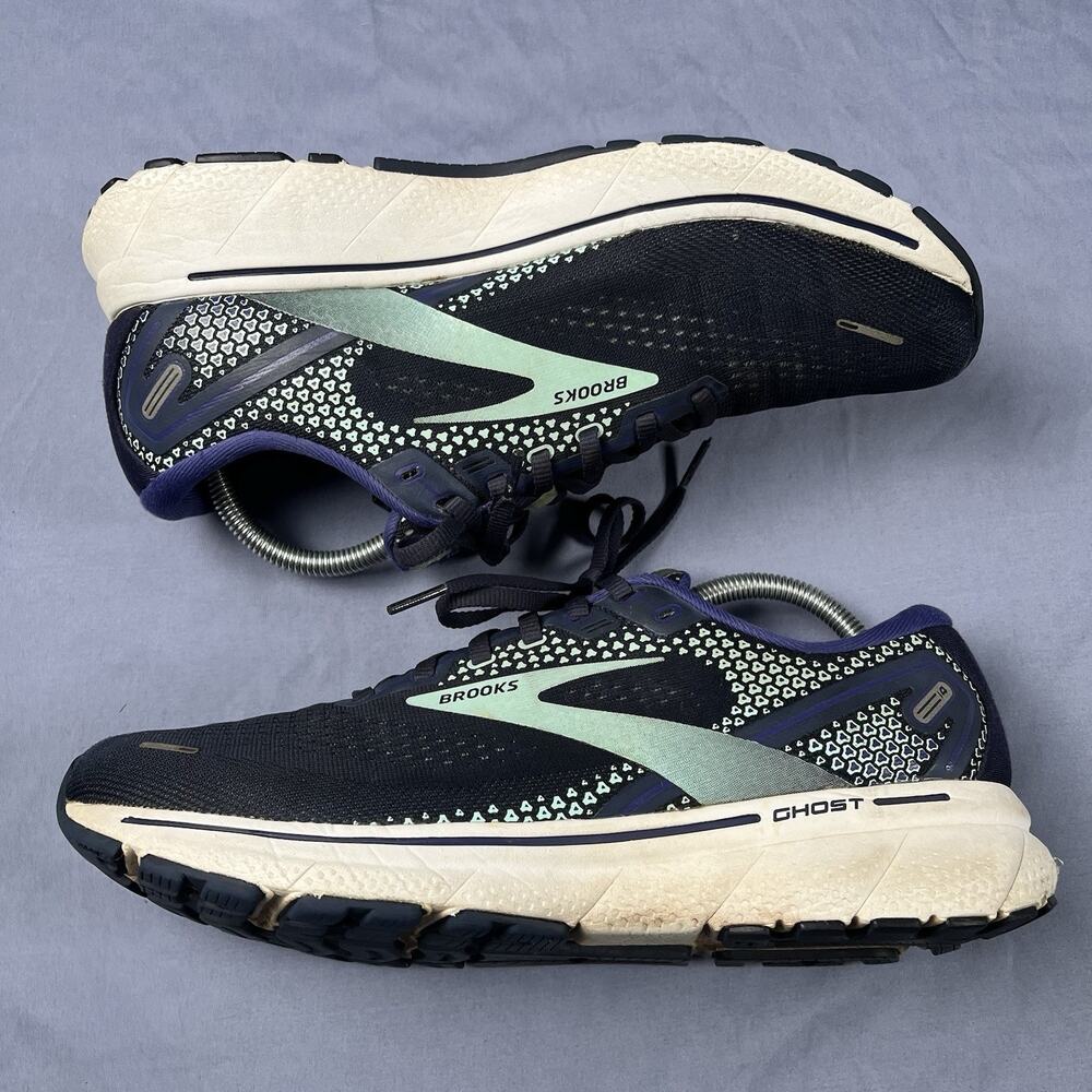 Brooks Ghost 14 Womens Size 10.5 Blue Running Fitness Gym Sneakers 1203561B446